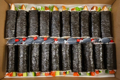 Variety Sushi Roll Box (serves 8 - 10) - Cookies Palace